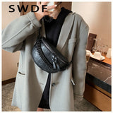 Chain Waist Bags Women Chest Bag Crossbody Bags Female Waist Packs Handbag Fanny