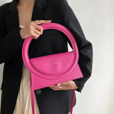Circle Handle Handbag and Purses Women Shoulder Crossbody Bags