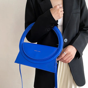 Circle Handle Handbag and Purses Women Shoulder Crossbody Bags