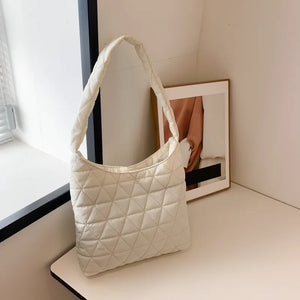 Cotton Crossbody Half Moon Handbag for Women