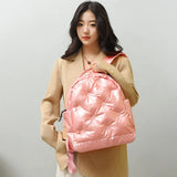 Cotton Women's Backpack Wave Point Shell School Bag