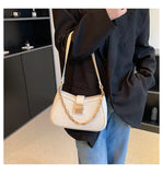 Crocodile Pattern Women's Shoulder Bag Chain Crossbody Bag