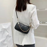 Crocodile Pattern Shoulder Bag Chain Crossbody Handbag
