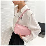 Crocodile Pattern Women's Shoulder Bag Crossbody Handbag