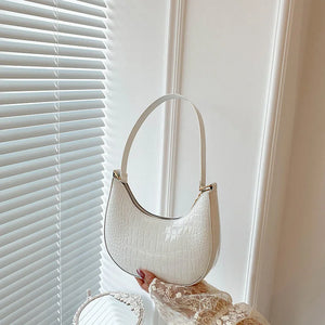 Crocodile Pattern Women's Shoulder Bag Crossbody Bag