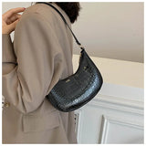 Crocodile Pattern Women's Shoulder Bag Crossbody Bag