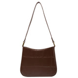 Crocodile Pattern Women's Shoulder Bag Retro Handbag Small Square Crossbody Bag