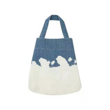 Denim Women's Shoulder Bag Crossbody Large Flap Handbag