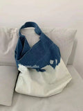 Denim Women's Shoulder Bag Crossbody Large Flap Handbag