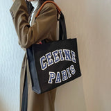 Denim Shoulder Bag Large Flap Handbag Women's Crossbody Bag