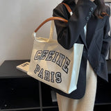 Denim Shoulder Bag Large Flap Handbag Women's Crossbody Bag