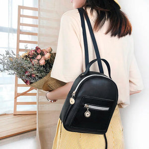Women Backpack Mini Soft Touch Small Backpack Female Ladies Shoulder Bag
