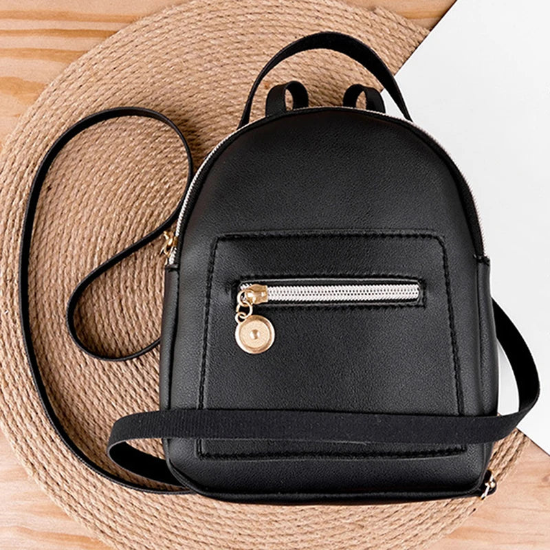 Mini Soft Touch Multi-Function Women Backpack