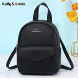 Women Mini Backpack Soft PU Leather High Capacity Shoulder Bag Purse