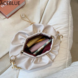 Women's Golden Chain Small Crossbody Bag Travel Shoulder Handbags
