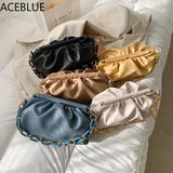 Women's Golden Chain Small Crossbody Bag Travel Shoulder Handbags