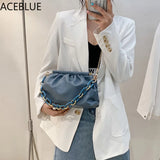 Women's Golden Chain Small Crossbody Bag Travel Shoulder Handbags