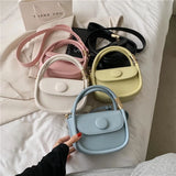 Female Candy Crossbody Bag Women Mini PU Leather Shoulder Bag