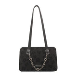 Floral Print Chain Crossbody Bag Large Handbag