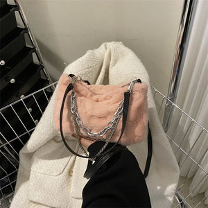 Women's Chain Crossbody Bag Flap Handbag