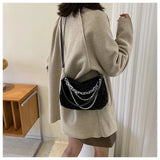 Women's Chain Crossbody Bag Flap Handbag