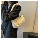 Half Moon Chain Crossbody Bag Women's Handbag
