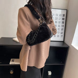 Half Moon Chain Crossbody Bag Women's Handbag