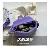 Fur Women's Crossbody Bag with Lock Flap