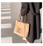 Women's Fur Shoulder Bag Large Handbag