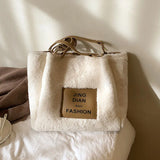 Women's Fur Shoulder Bag Large Handbag