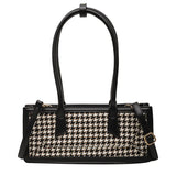 Houndstooth Women's Shoulder Bag Small Square Crossbody Bag