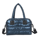 Women's Down Shoulder Bags Winter Travel Totes