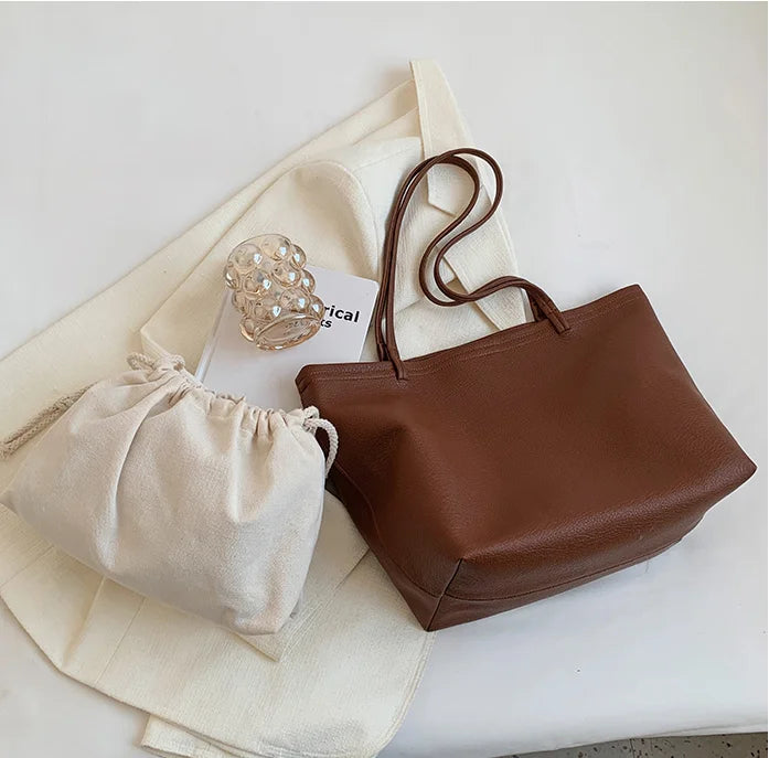 Retro Women's Large Totes Handbag - Shoulder Bag for Travel