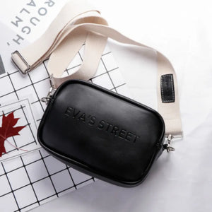 Leather Women Shoulder Messenger Bag Letter Flap Handbag