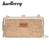 Wood Grain Handbag Women Shoulder Messenger Bag Crossbody Bag