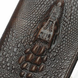 Crocodile Leather Wallet For Men 100% Cowhide Long Purse Boy's