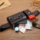 Men's Waist Bag Casual PU Belt Bag Men's Chest Bag