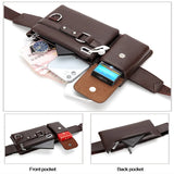 Men's Waist Bag Casual PU Belt Bag Men's Chest Bag