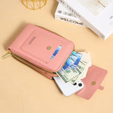 Mini PU Leather Women Shoulder Bag Crossbody Phone Purse Zipper Clut