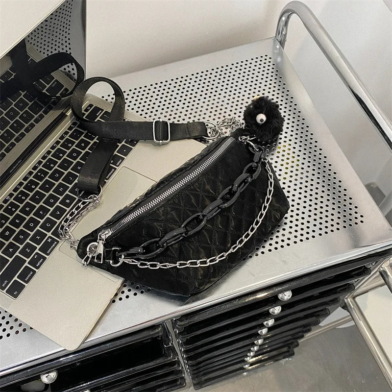 Nylon Women's Shoulder Bag Chain Crossbody Handbag