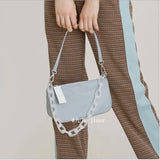 Nylon Women's Chain Crossbody Bag Flap Handbag