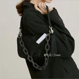 Nylon Women's Chain Crossbody Bag Flap Handbag