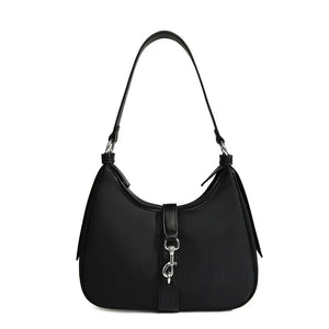 Nylon Shoulder Bag Crossbody Handbag with Lock