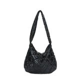 Nylon Women's Shoulder Bag Half Moon Handbag