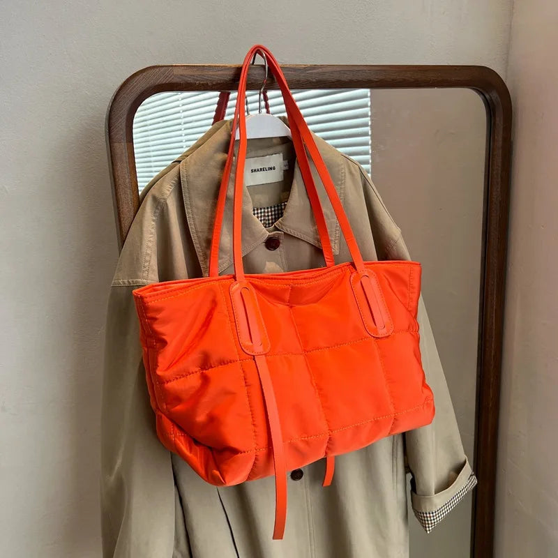 Nylon Women's Shoulder Bag Crossbody Bag Large Flap Handbag