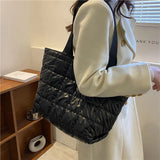 Nylon Women's Shoulder Bag Large Square Crossbody Bag