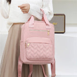 Nylon Women's Backpack School Bag Large Capacity Travel Bag