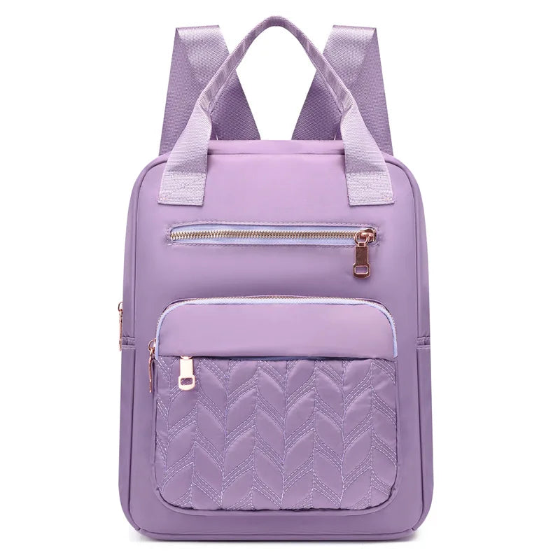 Nylon Women's Backpack School Bag Large Capacity Travel Bag