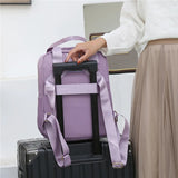 Nylon Women's Backpack School Bag Large Capacity Travel Bag