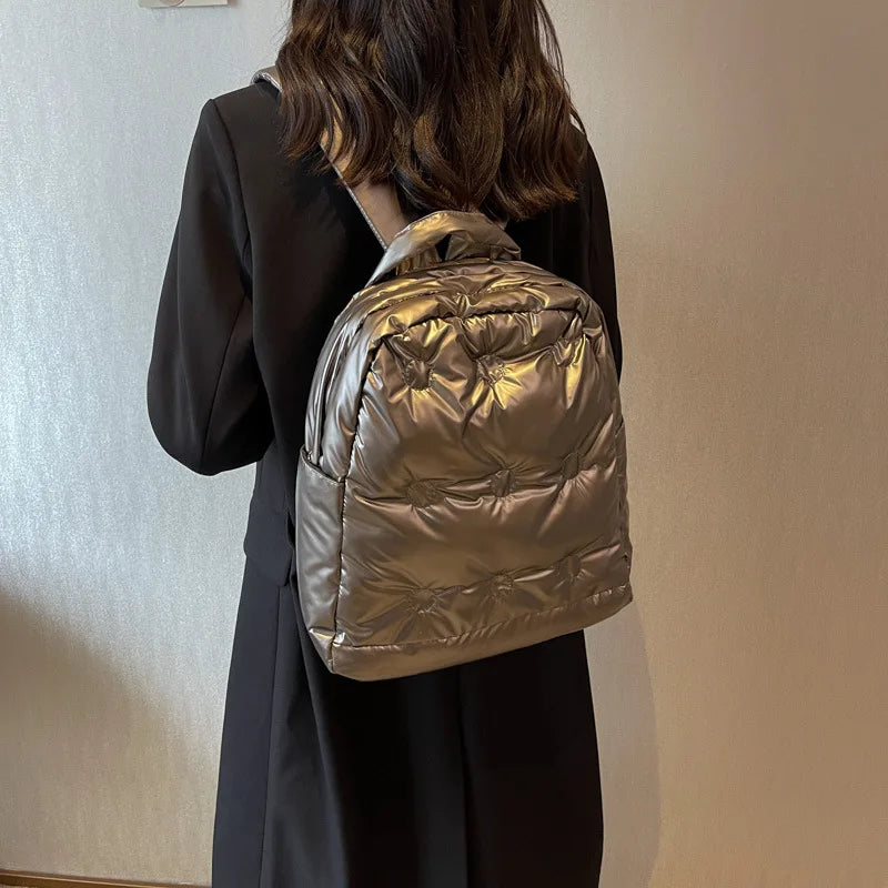 Nylon Women's Backpack School Bag Versatile Travel Bag